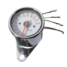 Dual Odometer Gauge 0-13000 RPM Tachometer Engine Hour Meter For Motorcycle Tachometer Gauge