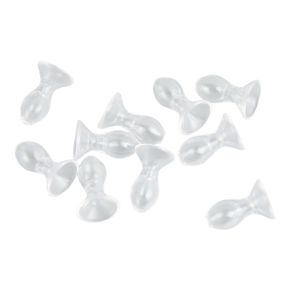 10pcs Silicone Ear Tips for BTE Hearing Amplifiers Small S Size