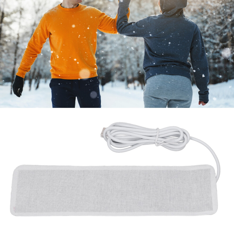 Carbon Fiber USB Heating Pad 5V Waist Relief Machine Washable with 150cm Cord