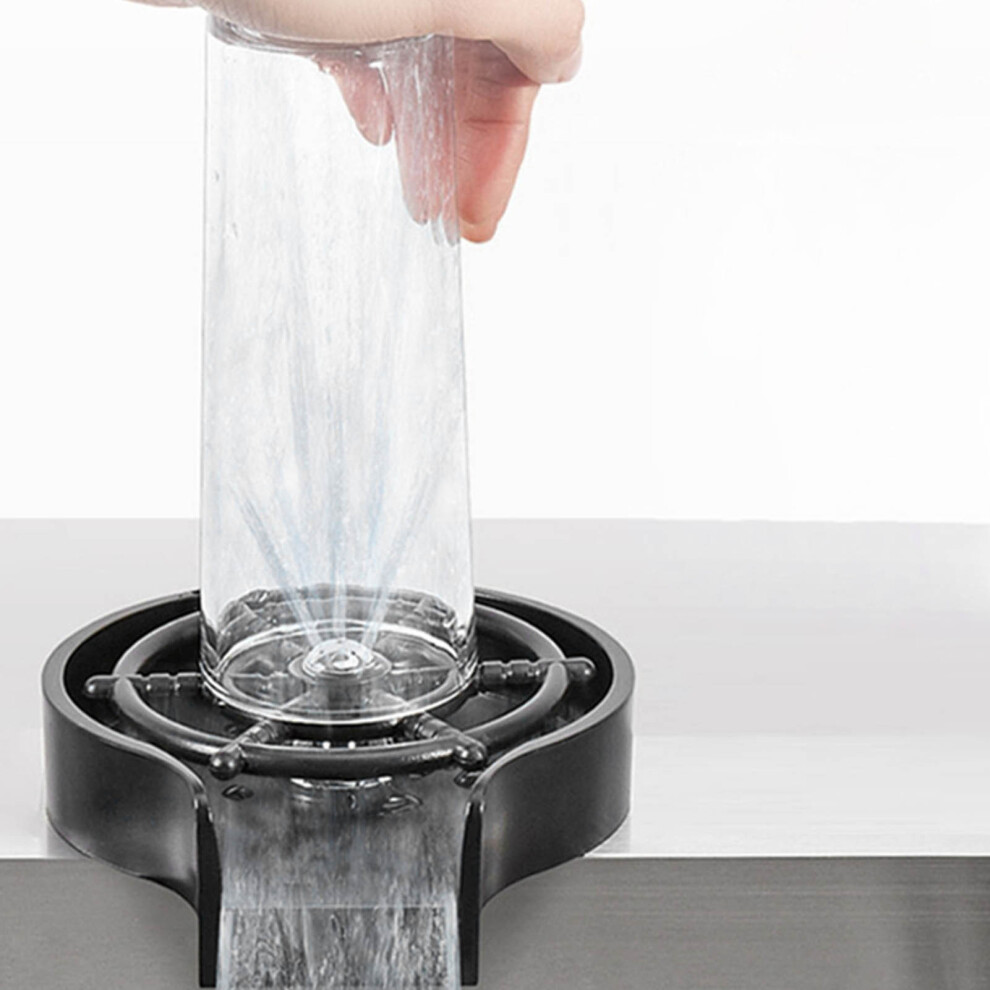 Bottle Washer Faucet Glass Cleaner Sink Rinser With 80Cm 304 Stainless Steel Hose 3151356442680