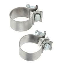2x Abgasklemme aus 304-Edelstahl für 2-Zoll-Rohr