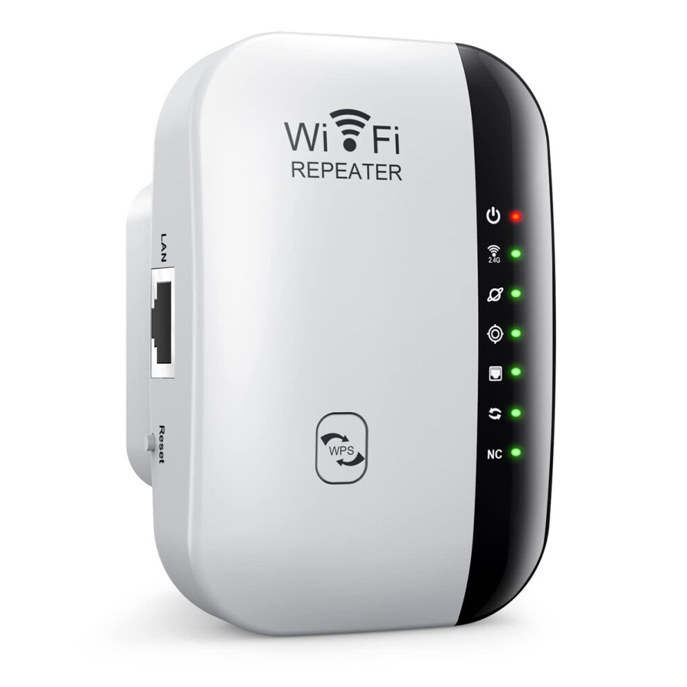 Wifi Extender 300Mbps With Ethernet Port, Ap/Repeater Mode And Wps Function, Quick Setup For Wireless Signal Booster 9084446683769