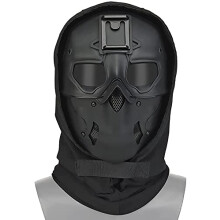 Tactical Full Face Protection Wild Mask Set Night Vision Adapter Base Adjustable CS Paintball Eye Protection Headgear