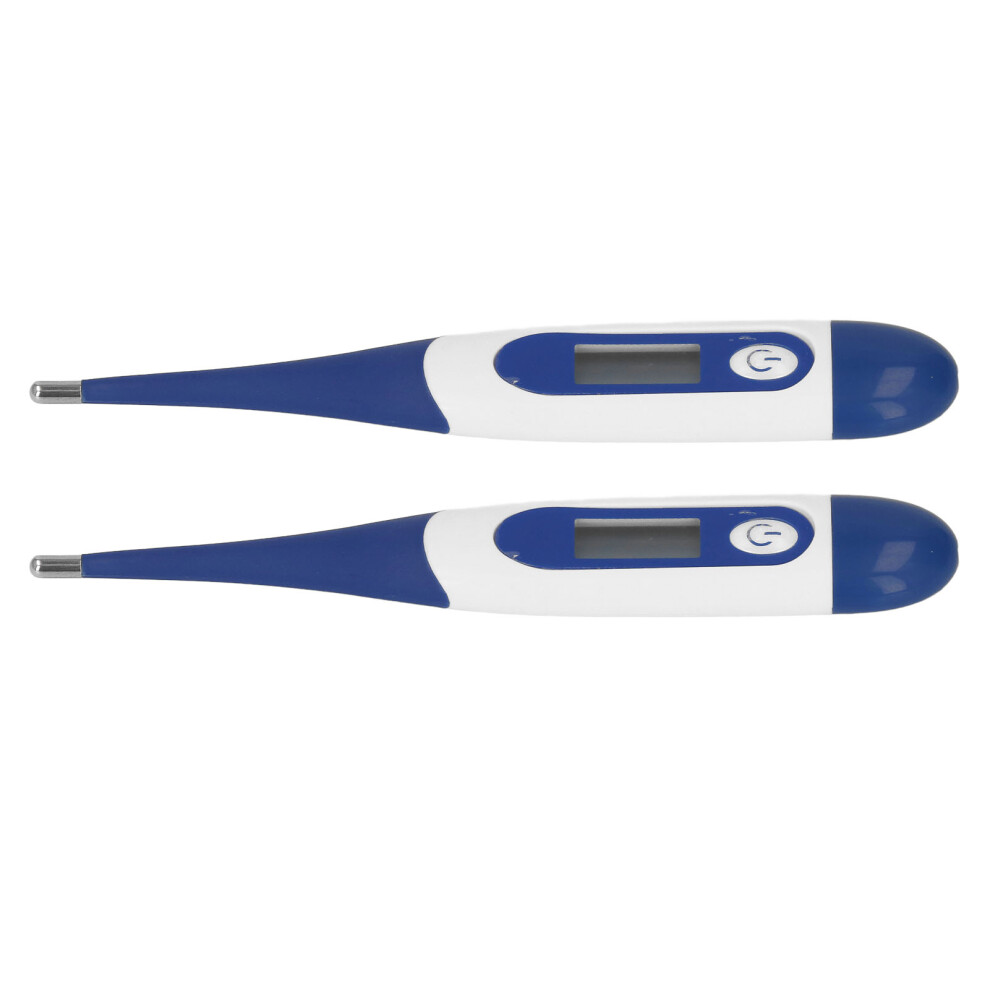 2Pcs Premium Plastic Animal Thermometer with Accurate LCD Display