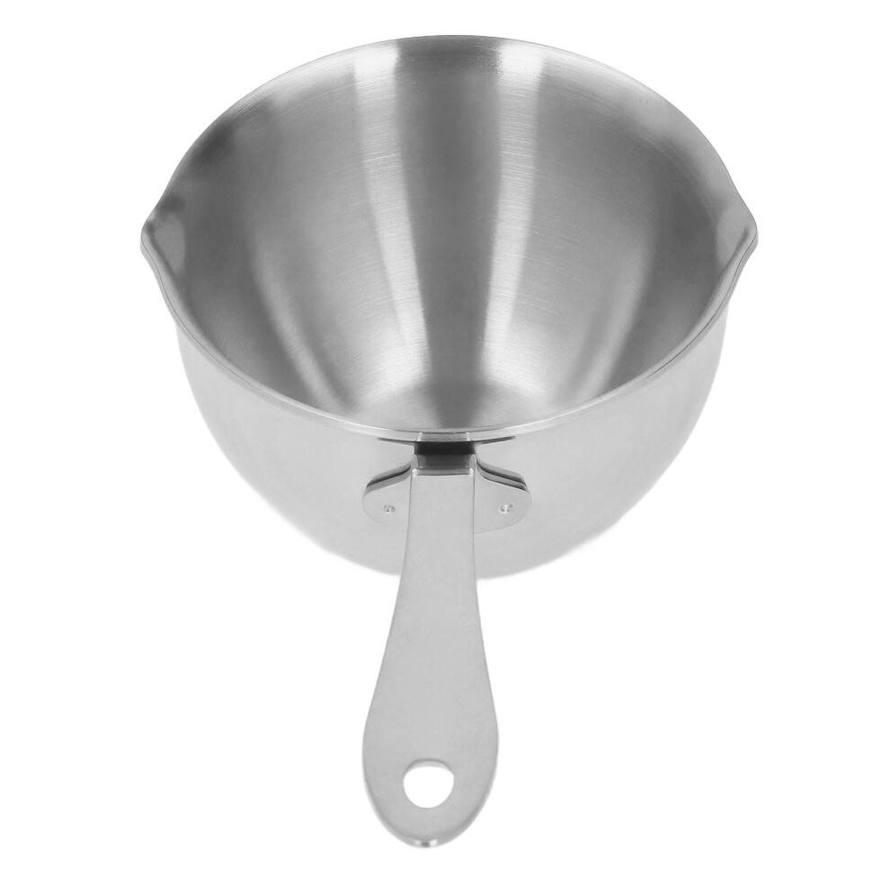 Silver 304 Stainless Steel Saucepan 200Ml With Pour Spouts