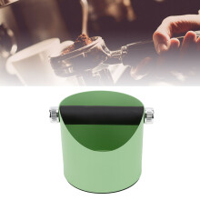 Coffee Knocking Slag Bucket, Metal & Rubber, 15cm Green