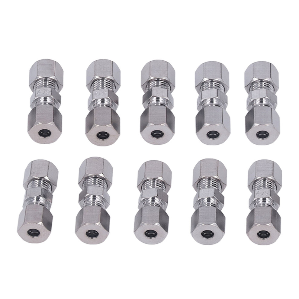 10Pcs Chrome Plated Copper Brake Line Fittings For 4.75Mm Tubes 8451356447513