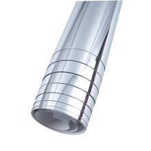 Flexible Mirror Sheets 19.7x39.4in Solid Silver Plastic Mirror Rectangular Indoor Roll For Craft And Home Wall Decor