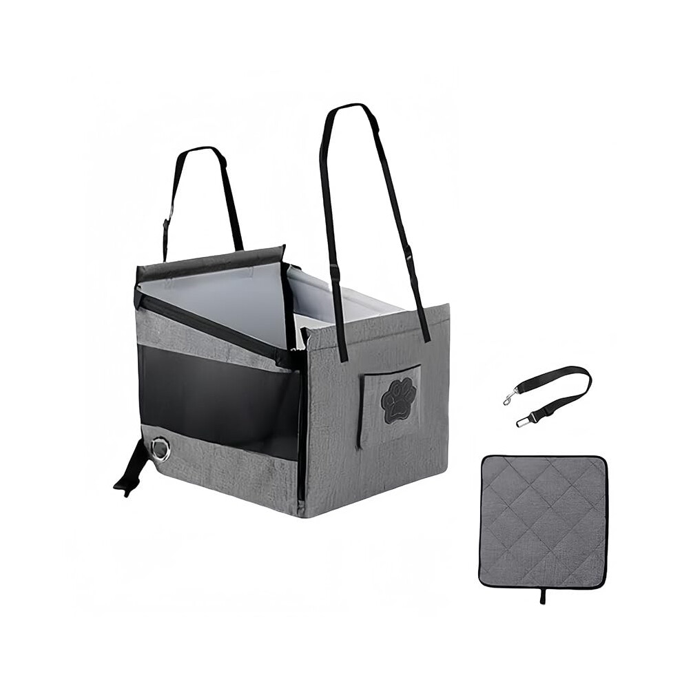 Dog Car Seat For VW Pointer 2003-2006, Pet Seat Cover, Durable Scratch-Proof, Adjustable, Detachable And Washable, Grey-image-OPC-PMH5Y2V-NEW