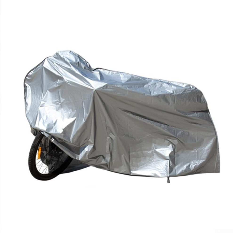 Motorbike Rain Cover Waterproof Tarpaulin Sheet All Weather Motorcycle Winter Cover For Scooter 230X130cm 9393856712595