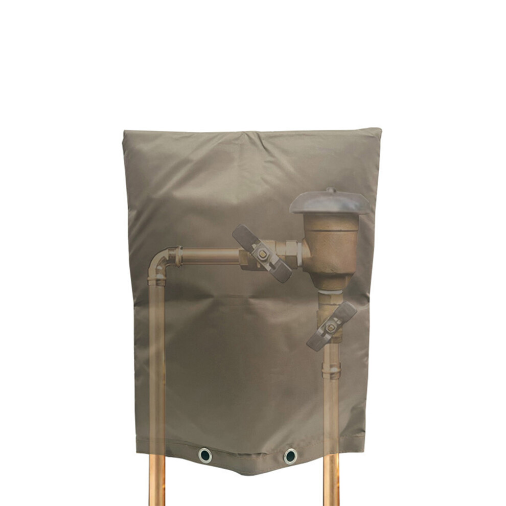 Backflow Preventer Insulation Cover 16 X 20In, Brown, Winter Pipe Freeze Protection 8051356453325