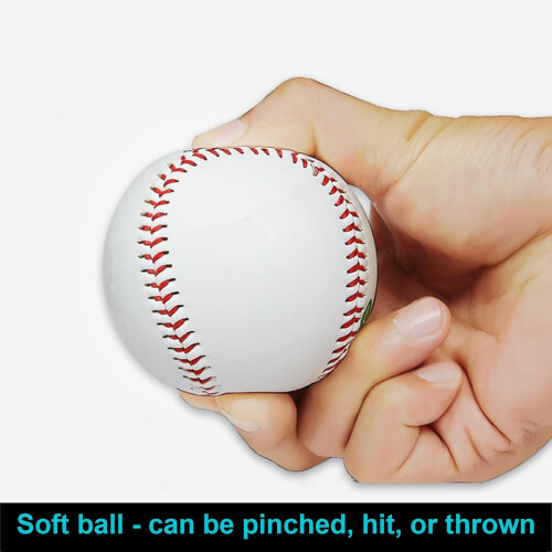9Inch Soft/Hard Standard Baseball For Competition Training For Adults Pitching Hitting Batting Fielding 2