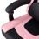 Living And Home Ergonomic High Back Gaming Chair with Footrest, Black+Pink 5