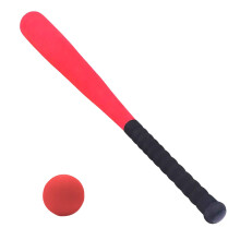 Youth Baseball Toy Foam Baseball Bat Toy With Sphere Red Softball Stick Training For Kids Toddlers Youths