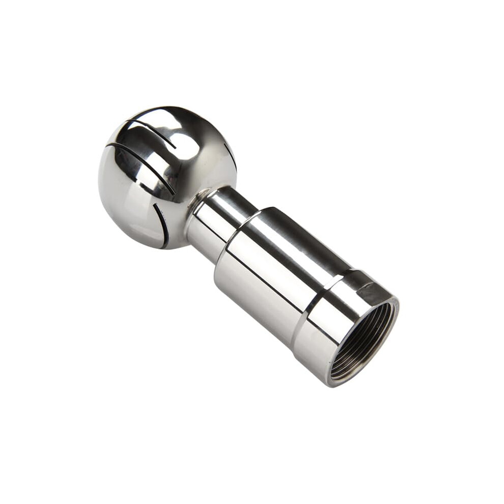 Rotating Spray Ball 304 Stainless Sanitary Cip Tank Cleaning Ball Bsp Female Thread 1/4 To 1-1/2 Inch 2 Inch Diameter 9084446686753