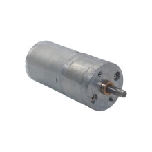 DC Gear Motor 25GA-370 6/12/24V Adjustable Speed 24.4mm Diameter 4x8mm Shaft 12V 620RPM