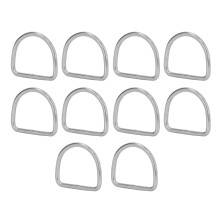 10 Stück 316 Edelstahl D-Ringe 3mm, nahtlos, Kajak- und Surfbrettzubehör, 20x17x3mm
