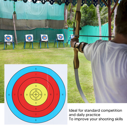 High-Quality 30PCS Archery Shooting Paper for Competitive Practice 2