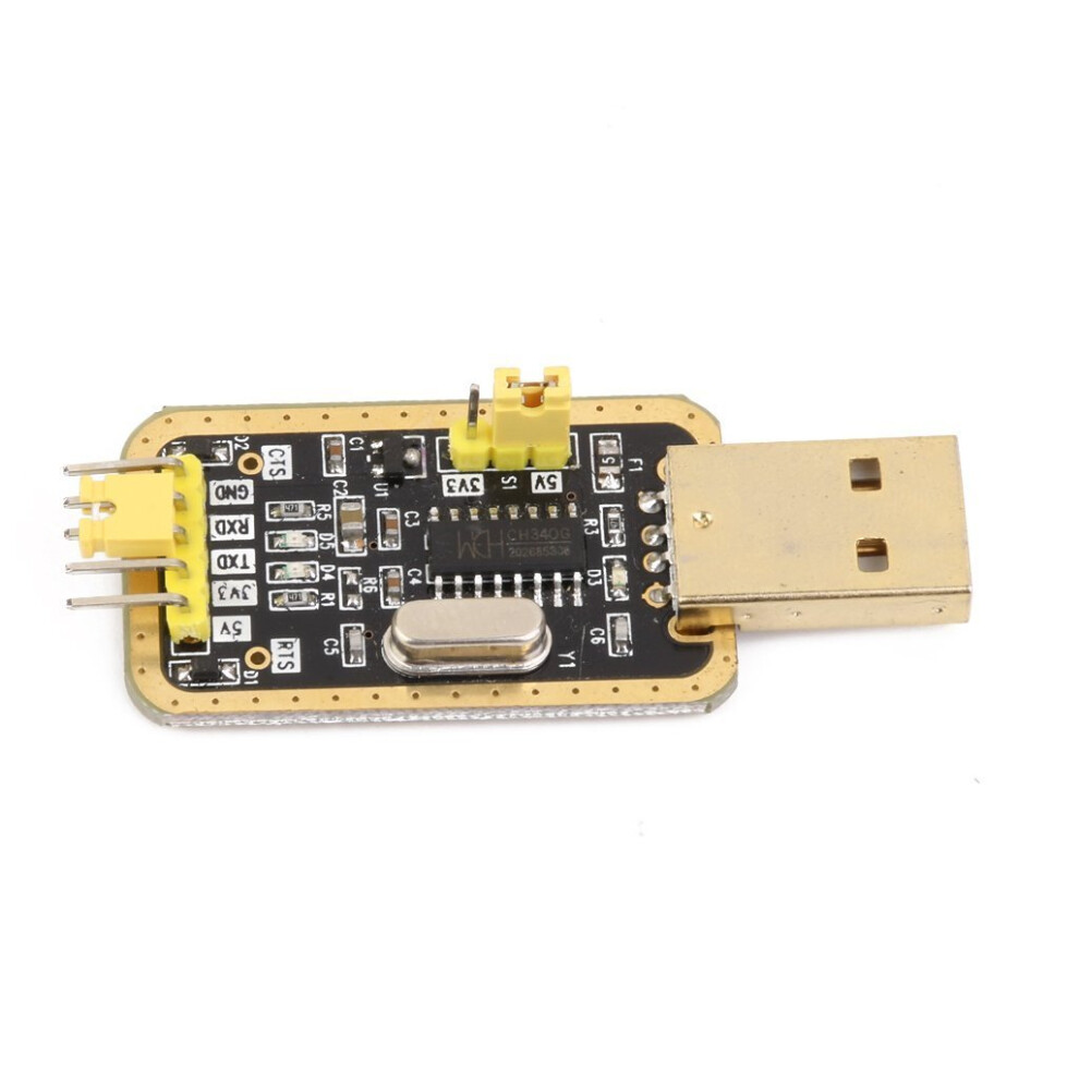 3.3V / 5V Usb To Ttl Converter Ch340g Uart Serial Adapter Module 3.3V/5V Logic Level Arduino Esp8266 Esp32 Golden 9354506608118