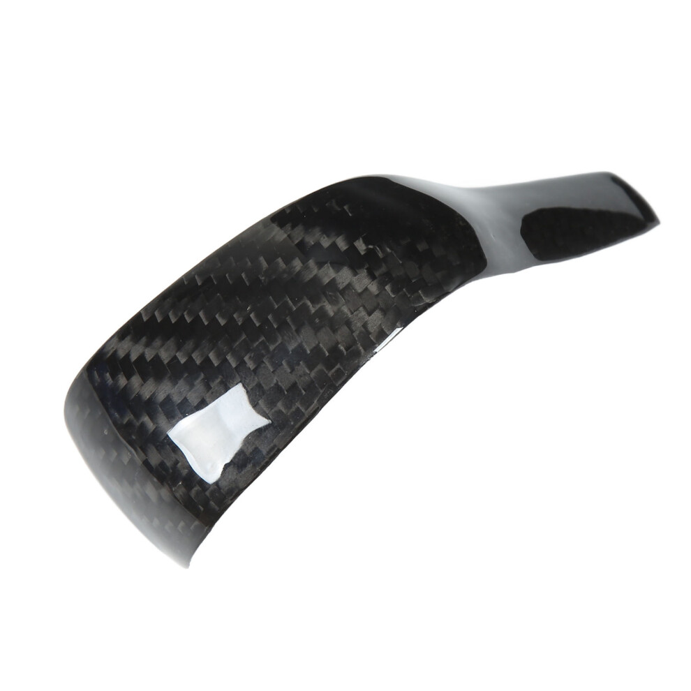 Cayenne 958 Bright Carbon Fiber Gear Shift Knob Cover Replacement Black 4981356461195
