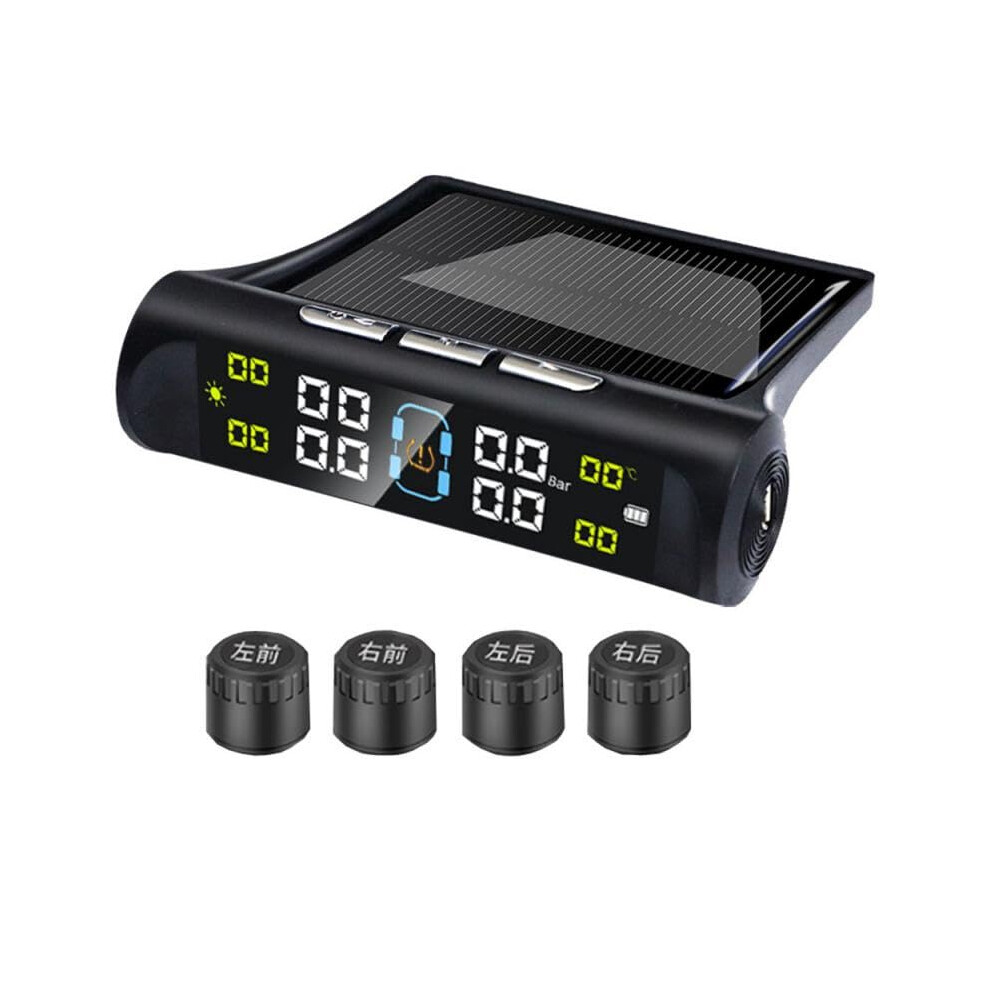 Tpms Tire Temperature Detection And Pressure Monitoring For Car Model Alarm Monitoring Tire Pressure Gauge Style A 9067246396022