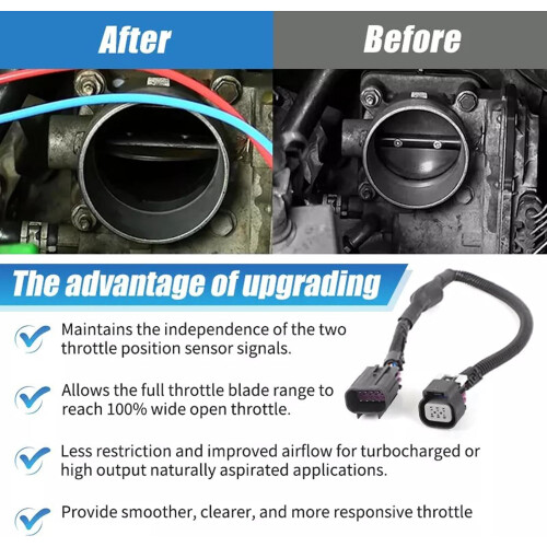 Flexible Vehicle Adapter Cable Module 25383922 Replacement Throttle Body Cable Module For X-Link Interference Reduction 2