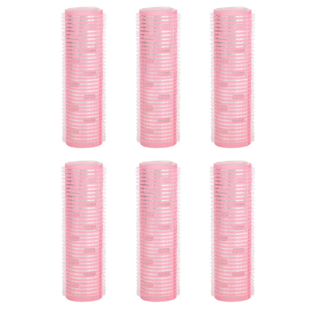 6pcs Aluminum Hair Rollers for Medium & Short Hair - Self Adhesive Design