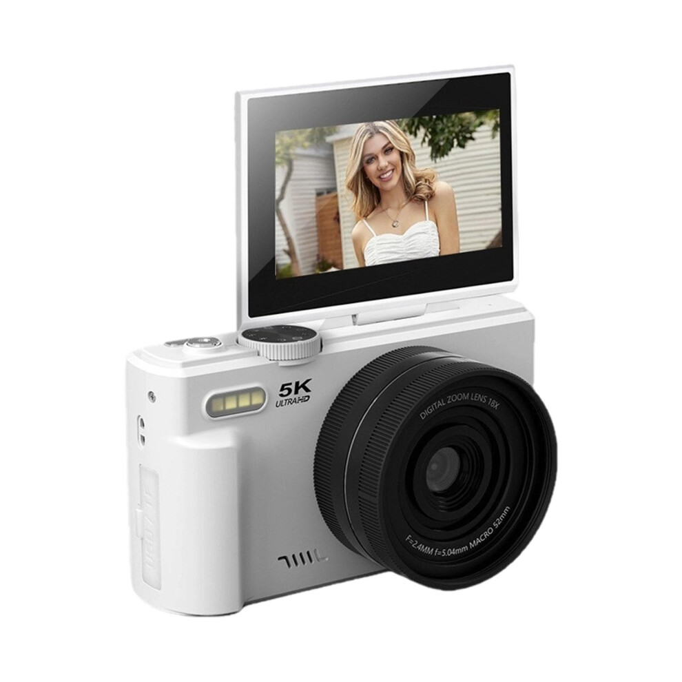 75Mp High Resolution Digital Camera 5K Video 180-Degree Flipping Screen Wifi Sharing 18X Zoom Auto Focus 9067246396411
