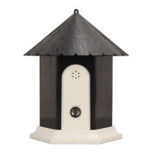 Outdoor Ultrasonic Bark Control Bird House Adjustable Deterrent ABS
