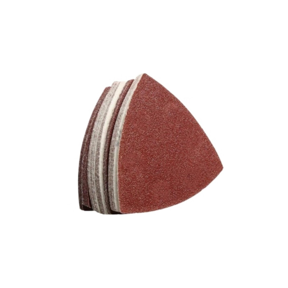 50Pcs 80Mm Triangular Sandpaper Hook & Loop Triangle Sanding Sheets For Woodworking 3-1/8 Inch Oscillating Tool Pad 9393856715831