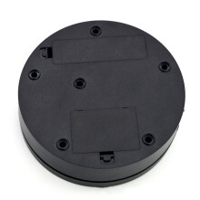 Elektrischer 3-Geschwindigkeiten Drehbarer Schmuckdisplayständer, 138 mm Schwarz Matt