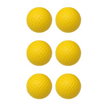 42.6mm PU Soft Monolayer Golf Training Balls Yellow 12PCS