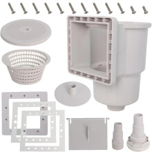Multifuntional Ground Pool Skimmer Set With Accessories 6-Inch Opening For Seamless Operations Pool Cleaning Equipment