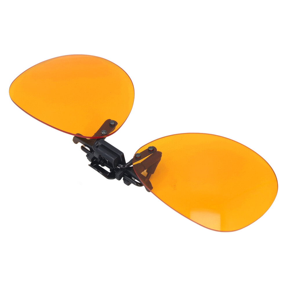 180 Flip Blue Light Blocking Clip-On Glasses Lens - Orange Tint