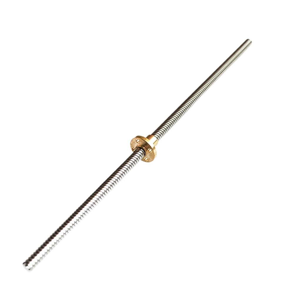 Anti-Backlash Ball Screw T8 Lead Screw Pitch 2Mm Lead 4Mm Od 100-1200Mm With Brass Nut 350Mm 9084446688221