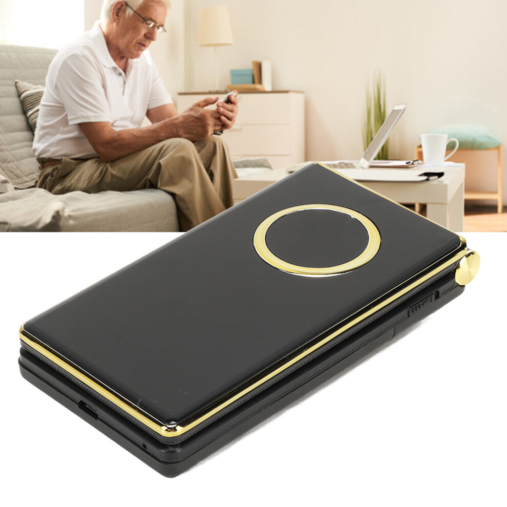2G Seniors Flip Phone With Large Screen 5900Mah Dual Sim Clamshell Gold 8411356470324