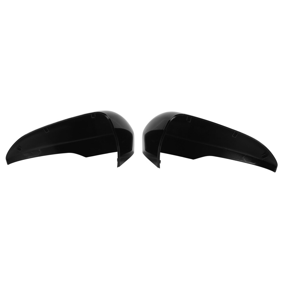 Car Rear View Mirror Cover Set - 2 Pcs Glossy Fit For Ford Fusion Black 6931356471364