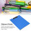 Delicate Hot Pressing A4 Clipboard Folder Blue, 80 Sheets, Thickened Plastic & Metal 4