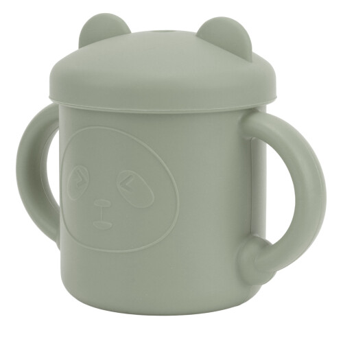 Stoßfester Silikon-Schnabelbecher 12x9cm Pandamuster Baby-Training 2