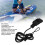 Black Surfboard Ankle Cuffs with Secure Hook and Loop Tape Fastening 11