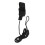 Black Surfboard Ankle Cuffs with Secure Hook and Loop Tape Fastening 4