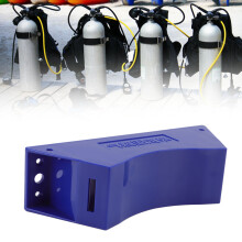 Lightweight Wall Mounted Gas Cylinder Bracket 59-Inch Strap Easy Install Blue