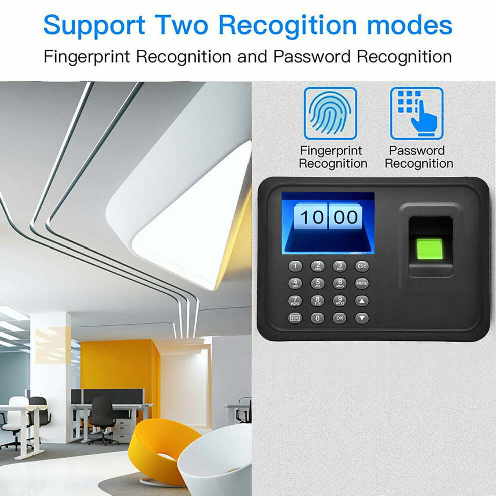 2.8Inch Tft Lcd Time Attendance Device Fingerprint Scanner For Office & School 6941356473855