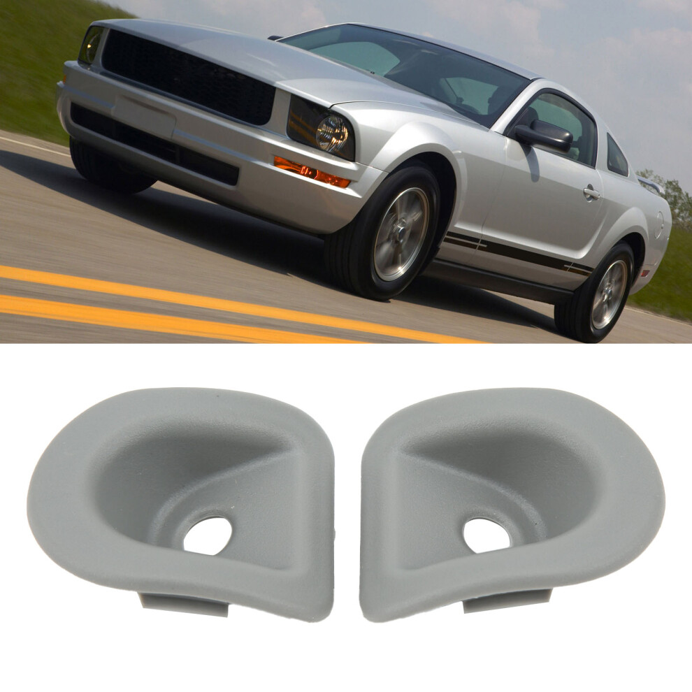 2 Pcs Door Lock Knob Grommet For Ford Mustang 2006-2014 Grey 4911356474994