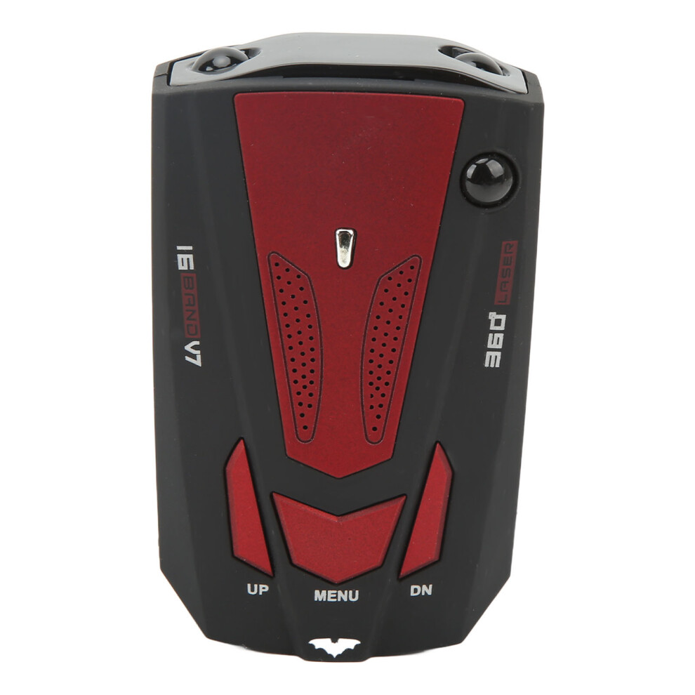 360 Car Radar Detector With Gps, Speed Tester, Red 4631356475332