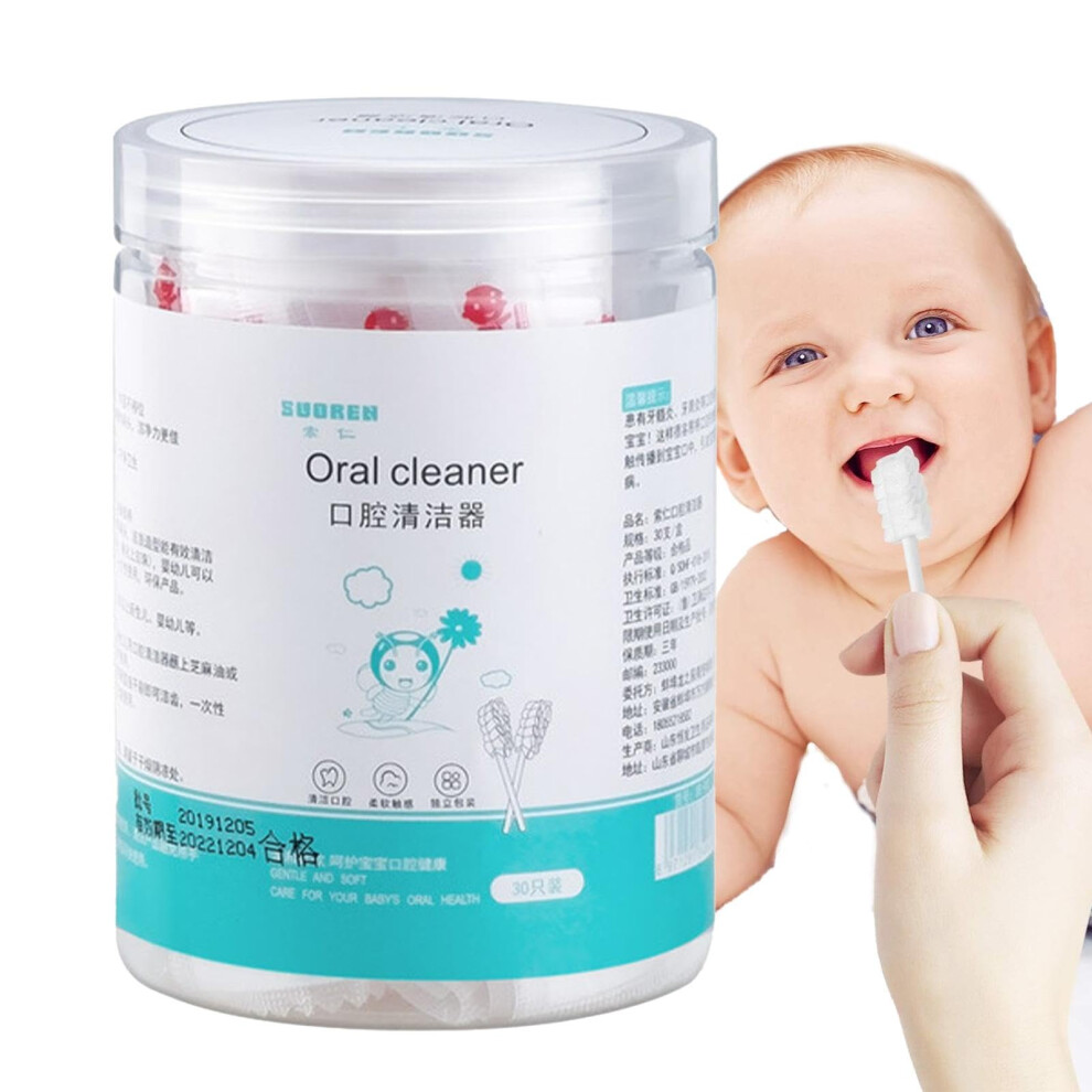 Baby Mouth Cleaner Tongue Cleaner For Babies Soft Portable Toothbrush Style Oral Cleaner Gauze Newborn Toddler