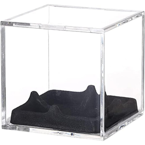 Baseball Storage Box Acrylic Clear Display Case Dustproof Protector Cube Fits Standard Baseballs 2