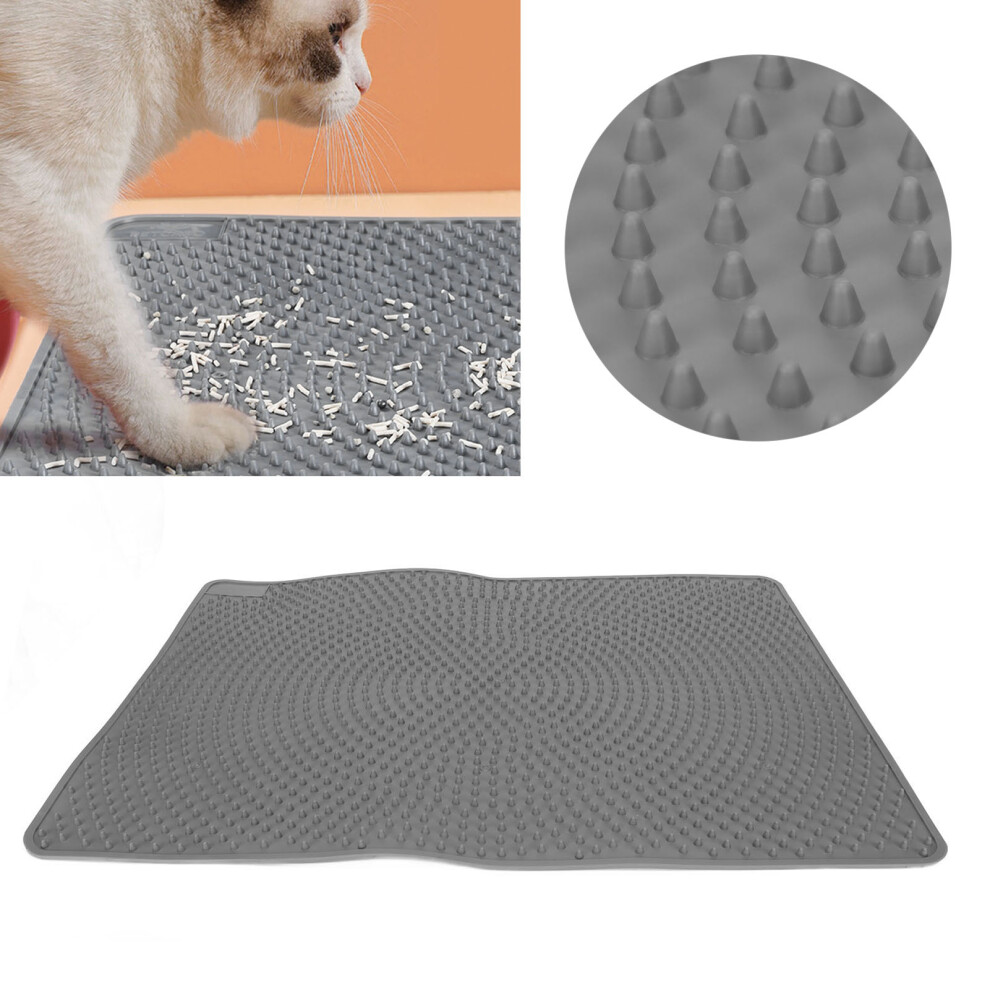 Waterproof Silicone Cat Litter Trapping Pad â Dark Grey, Non-Slip, Toxic-Free-image-OPC-PMH6HQY-NEW