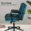 ELFORDSON ELFORDSON Office Chair Ergonomic Executive Computer Work Fabric Black 7