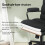 ELFORDSON ELFORDSON Office Chair Ergonomic Executive Computer Work Fabric Black 10